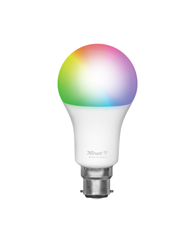 Smart WIFI LED Bulb White & Colour B22-Front